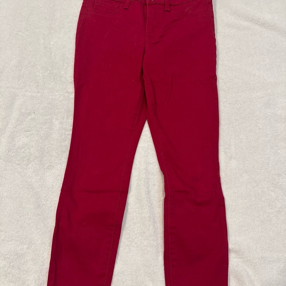 GAP Vibrant vineyard red/cranberry Denim skinny Leggings